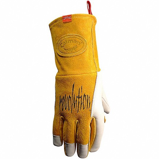Caiman 1810-5 MIG Welding Gloves, Keystone Thumb Pigskin Palm, L, PR