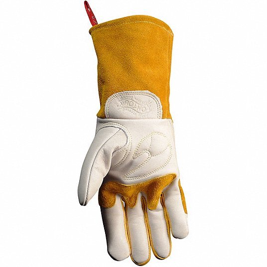 Caiman 1810-5 MIG Welding Gloves, Keystone Thumb Pigskin Palm, L, PR