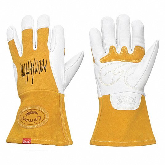 Caiman 1810-5 MIG Welding Gloves, Keystone Thumb Pigskin Palm, L, PR