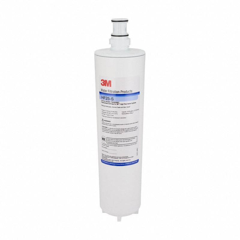 3M 5615203 Quick-Connect Water Filter, 1 micron, 1.5 gpm, 16 3/4 in Overall Ht