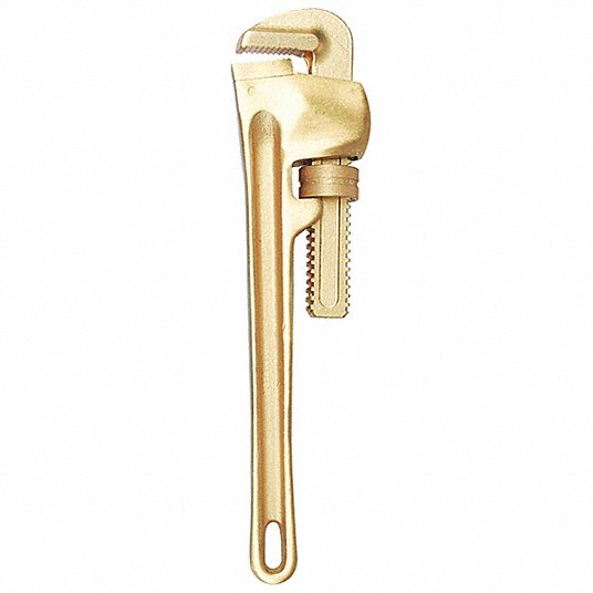 Redwood RW23X843 Pipe Wrench Beryllium Copper Alloy, 3 in Jaw Capacity, Serrated, 24 in Overall Lg, I-Beam