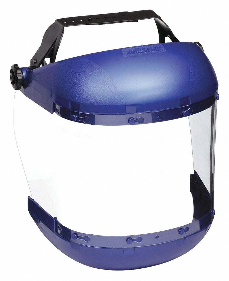 Sellstrom S38110 Face Shield, Clear, Uncoated, Reusable, 19 in Visor Wd, 6 in Visor Ht, Polycarbonate