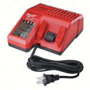 Milwaukee 48-59-1812 Battery Charger, Multi-Port Simultaneous Charging, For 12V/18V, Li-ion, Std, 120V