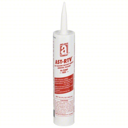 Anti-Seize 27105 RTV Gasket Maker AST-RTV, 10.3 oz, Cartridge, Red