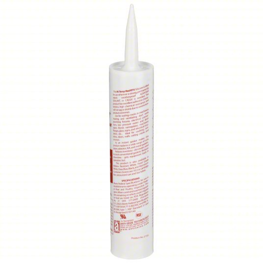 Anti-Seize 27105 RTV Gasket Maker AST-RTV, 10.3 oz, Cartridge, Red