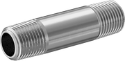 McMaster 2427K112 Standard-Wall 304/304L Stainless Steel Threaded Pipe Threaded on Both Ends, 1/8 BSPT x NPT, 1-1/2" Long