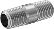 McMaster 2427K122 Standard-Wall 304/304L Stainless Steel Threaded Pipe Threaded on Both Ends, 1/4 BSPT x NPT, 1-1/2" Long