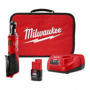 Milwaukee 2457-21 Ratchet 35 ft-lb Fastening Torque, 35 ft-lb Torque - Max, 250 RPM No Load Speed, Brushed