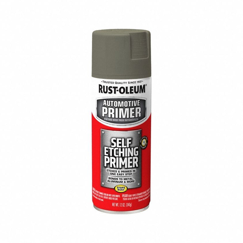 Rust-Oleum 249322 Self Etching Primer, Self Etching Primer, Exterior/Interior, Green, Solvent, Flat, 1