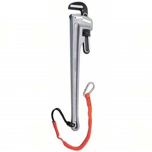 Proto J812A-TT Pipe Wrench Aluminum, 2 in Jaw Capacity, Serrated, 12 in Overall Lg, I-Beam
