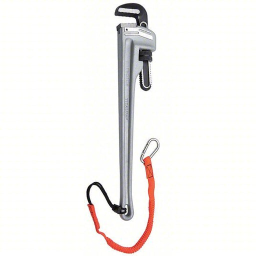 Proto J812A-TT Pipe Wrench Aluminum, 2 in Jaw Capacity, Serrated, 12 in Overall Lg, I-Beam