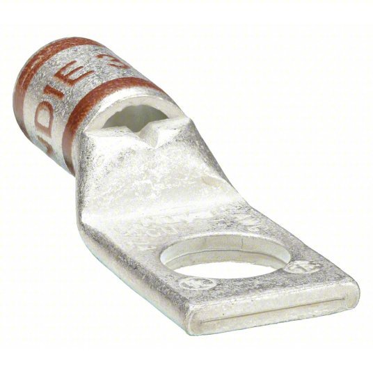 Redwood RW24C343 One-Hole Lug Compression Connector 2 AWG Max Wire Size, 1/4 in Stud Size
