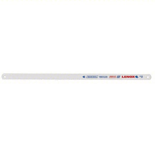 Lenox S224HE Hacksaw Blade 12 in Blade Lg, Bi-Metal, 24, 1/2 in Blade Wd, 0.03125 in Blade Thick
