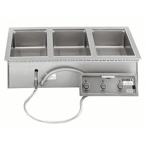 Wells MOD300TDM Built-in Food Warmer 3 Pans, 9 3/4 in Overall Ht, 43 1/2 in Overall Wd, 23 5/8 in Overall Dp
