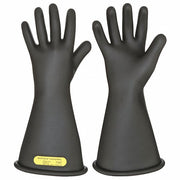 Ansell Activarmr CLASS 2 B 14 Electrical Insulating Gloves 17000V AC/25500V DC, 14 in Glove Lg, Straight Cuff, Black, 1 PR