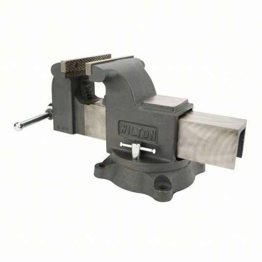 Wilton WS6 Combination Vise Std Duty, Enclosed, 6 in Jaw Face Wd, 6 in Max Jaw Opening, Serrated