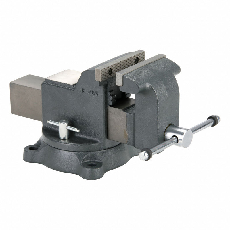 Wilton WS5 Combination Vise, Std Duty, Enclosed, 5 in Jaw Face Wd, 5 in Max Jaw Opening, 3 in Throat Dp