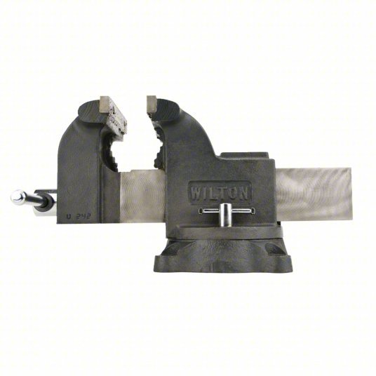Wilton WS6 Combination Vise Std Duty, Enclosed, 6 in Jaw Face Wd, 6 in Max Jaw Opening, Serrated