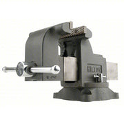 Wilton WS6 Combination Vise Std Duty, Enclosed, 6 in Jaw Face Wd, 6 in Max Jaw Opening, Serrated