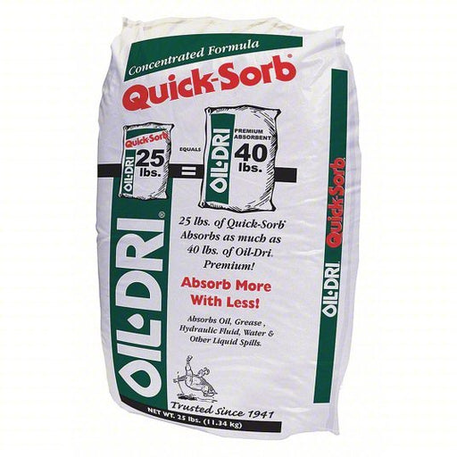 Oil-Dri I05025-G70 Loose Absorbent 3 gal Volume Absorbed per Pkg., 25 lb Wt, Bag, Not Scented