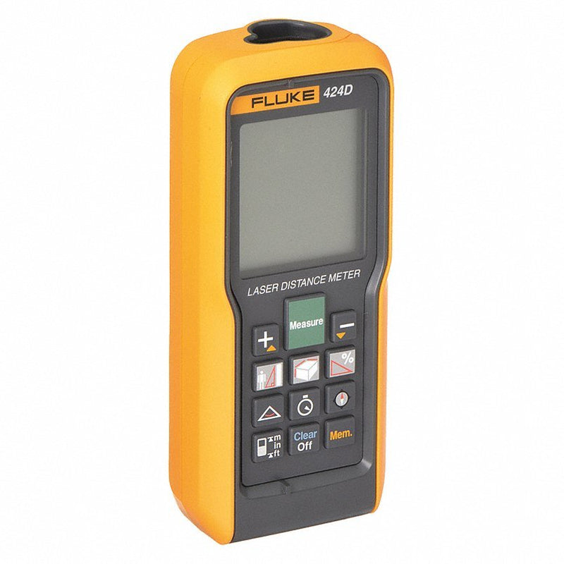 FLUKE-424D Laser Distance Meter: 330 ft Max Measuring Distance, ±3/32 in, AAA, Indoor/Outdoor