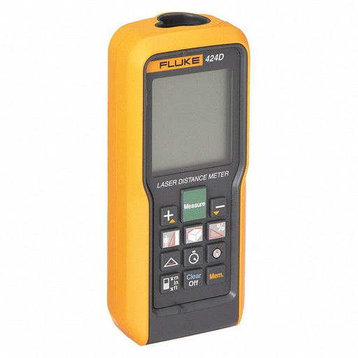 FLUKE-424D Laser Distance Meter: 330 ft Max Measuring Distance, ±3/32 in, AAA, Indoor/Outdoor