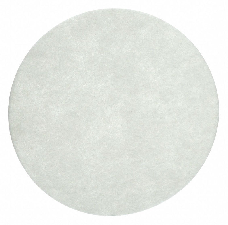 3M 08607 Carpet Bonnet, 20 in Dia, Fiber, White, PK5