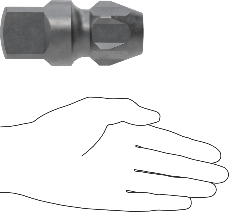 McMaster 2562A24 Straight-Flute Extractor, for 2 Pipe Size