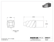 McMaster 2566A21 Extra-Grip Extractor, for Right-Hand Threads, Trade Size 5