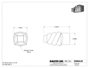 McMaster 2566A25 Extra-Grip Extractor, for Right-Hand Threads, Trade Size 9