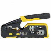 Klein VDV226-110 Ratchet Crimper For Pass Thru RJ-45/RJ-11/RJ-12, Cat3/Cat5e/Cat6/6A, Non-Insulated