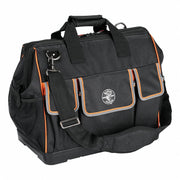 Klein 55469 Tool Bag 17 1/2 in W x 10 in D x 16 in H, Black, Polyester, 42 Pockets, Polyester