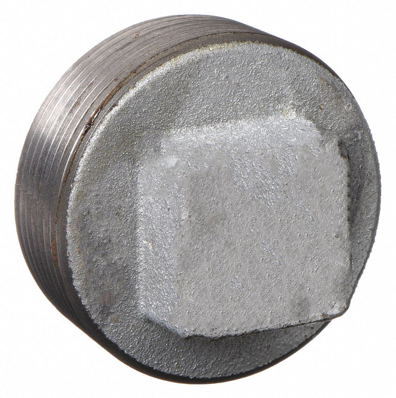 Anvil 0319901484 Square Head Plug, 1/4 in MNPT, Galvanized Steel, Class 150, 300 psi @ 150F