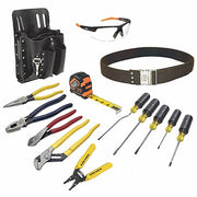 Klein 80014 Electricians Tool Kit 12 Total Pcs, Tool Pouch, 11 - 19 Pieces Range