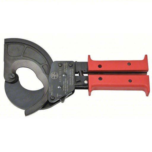 Klein Tools 63601 Ratchet Cable Cutter Plastic Handle, Center, For 2 1/16 in Max Dia Data Cable