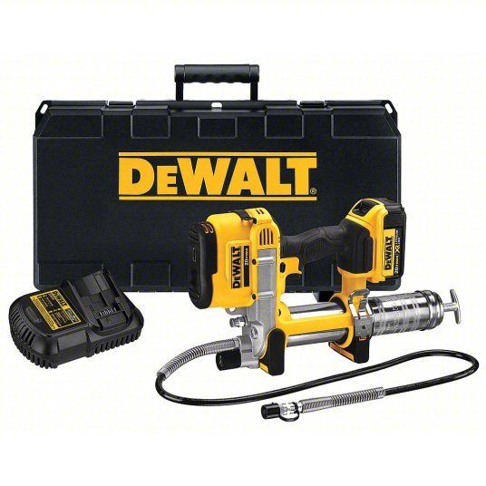 DeWalt DCGG571M1 Cordless Grease Gun 20 V Battery Volt, Battery Included, 5 fl oz Volume Per Min., Li-Ion