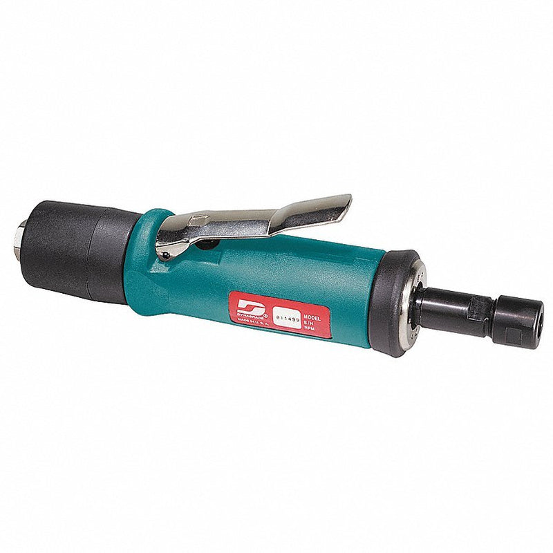 Dynabrade 51304 Straight Die Grinder, 1/4 in NPT Female Air Inlet, 1/4 in Collet, Heavy Duty, 15,000 RPM, 0.5 hp