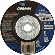 Norton 66252842027 Depressed Center Cut-Off Wheel: Type 27, 4 1/2 in x 3/32 in x 5/8"-11, Aluminum Oxide