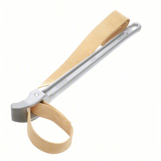 Ridgid 5 Strap Wrench For 12 in Outside Dia, 18 in Handle Lg, 1 3/4 in Strap Wd, 48 in Strap Lg