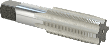 McMaster 26035A225 Carbon Steel Tap Taper Chamfer, 1 - 3/8" - 12 Thread Size, 3" Thread Length - Redwood.KV26035A225