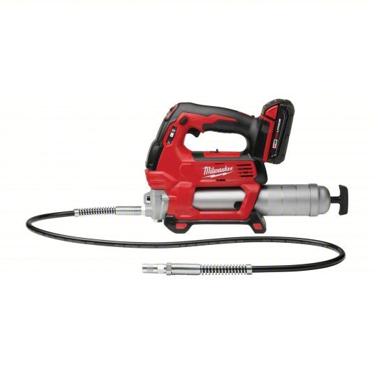 Milwaukee 2646-21CT Cordless Grease Gun 18 V Battery Volt, Battery Included, 10 fl oz Volume Per Min., Li-Ion