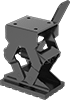 McMaster 30305T542 Samson Caster with 4-1/2" x 4" Mounting Plate, Swivel with Total Lock and 4" Diameter Phenolic Wheel