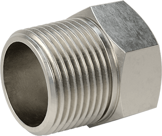 McMaster 2698K313 Alloy 20 Stainless Steel Pipe Fitting Medium-Pressure, Bushing Adapter, 1 Male x 3/4 Female