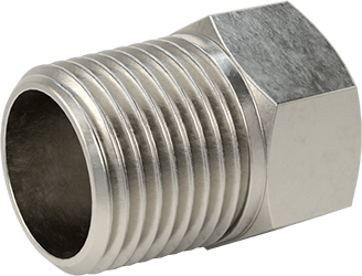 McMaster 2698K314 Alloy 20 Stainless Steel Pipe Fitting Medium-Pressure, Bushing Adapter, 3/8 Male x 1/4 Female