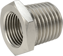 McMaster 2698K315 Alloy 20 Stainless Steel Pipe Fitting Medium-Pressure, Bushing Adapter, 1/4 Male x 1/8 Female