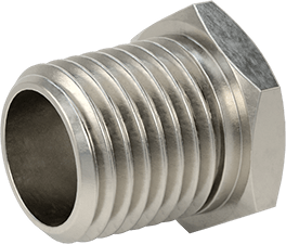 McMaster 2698K315 Alloy 20 Stainless Steel Pipe Fitting Medium-Pressure, Bushing Adapter, 1/4 Male x 1/8 Female