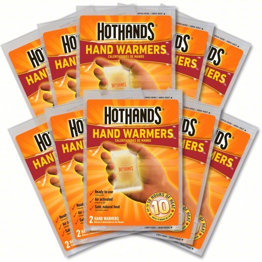 Hothands HH210PK48 Hand Warmers, Disposable, Air Activated, Up to 10 Hrs, 10PK