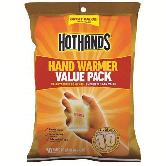 Hothands HH210PK48 Hand Warmers, Disposable, Air Activated, Up to 10 Hrs, 10PK