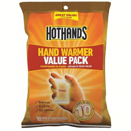 Hothands HH210PK48 Hand Warmers, Disposable, Air Activated, Up to 10 Hrs, 10PK
