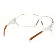 Carhartt CH110ST Safety Glasses Wraparound Frame, Frameless, Clear, Clear, M Eyewear Size, Unisex, Straight